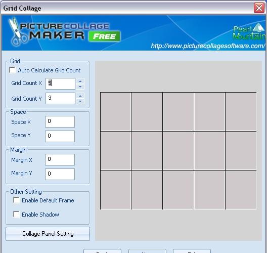 PictureCollageMakerFree main window