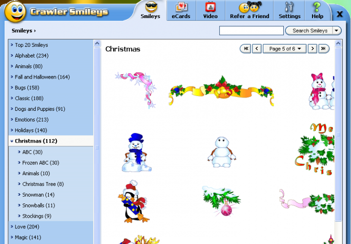 Crawler Smileys - Send an e-Card to Your Friends