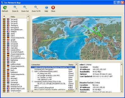 Tor: Browsing the Web through Sweden, Norway, Romania, and Iceland